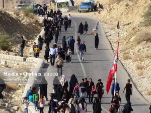 پیاده روی اربعین حسینی در امامزاده شاه پسرمرد دشتستان